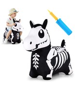 Bouncy Pals Skeleton Hopping Horse, Halloween Inflatable Bouncing Anim - £50.62 GBP