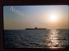 1967 Six-Day War USS America at Sunset Mediterranean Kodachrome 35mm Slide - £3.56 GBP