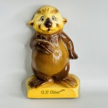 Vintage Sea World Sea Otter O.P. OP Otter Cartoon Character Ceramic Magnet - £8.50 GBP