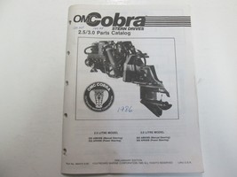 1986 Omc Cobra Stern Drives 2.5 3.0 Parts Catalog Manual Water Damage Stains Oem - £15.63 GBP