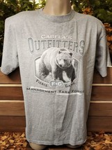 Vintage Cabela’s Outfitters Fierce Game Bear Graphic T-Shirt, Large, Y2K... - £24.27 GBP