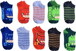PJ MASKS CATBOY &amp; GECKO 5 or 10-Pack Low Cut Socks Boys Ages 5-9 (Shoe S... - $8.99