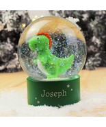 Personalised Name Only Dinosaur Glitter Snow Globe - Christmas Globe - C... - £12.81 GBP