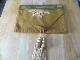 Festive Table Runner with Removable Tassels, Gold, 13 x 72 - $10.88