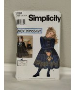 Simplicity 7788 Daisy Kingdom Girls Dress &amp; Matching Doll Dress Uncut Sz... - $17.77