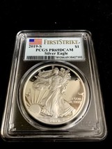 2019-S American Silver Eagle PCGS PR69 DCAM First Strike Bradford Authenticated - £116.77 GBP
