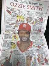 1993 Ozzie Smith St Louis Cardinals Fowl Ball Newspaper Magazine - £7.91 GBP