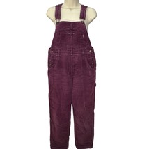 Vintage Jordache Womens Overall Bibs Size S Purple Corduroy Y2K Carpenter - $39.55