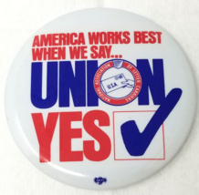 National Association of Letter Carriers 1988 Button America Works Union Yes - $15.15