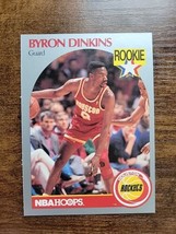 Byron Dinkins 1990-1991 NBA Hoops #123 - Rookie - Rockets - NBA - Fresh Pull - £1.54 GBP