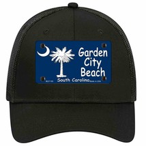 Garden City Beach South Carolina Novelty Black Mesh License Plate Hat - £22.79 GBP