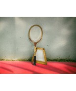 Vintage Wood 1970s Slazenger Clipper Tennis Racket W/ Press Fiber Bonded... - $638.58 MXN