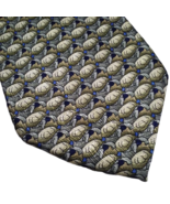 The Nature Conservancy Mens Tortoise Silk Neck Tie Green Blue Turtle Nec... - $52.88 CAD