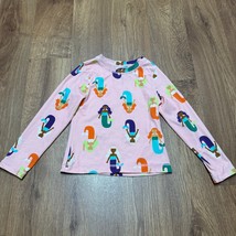 Hanna Andersson Girls Pink Long Sleeve Colorful Mermaid Rash Guard Size 5 - $23.76