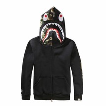A Bathing Ape  Big Mouth Hoodie Full Zip Sweatshirt Hip Hop Jacket for Teens - £192.91 GBP