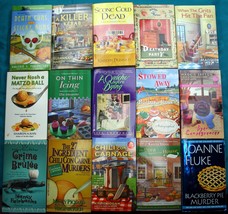 You Pick 2 Crime Kitchen Cook Cozy Mystery Kahn~Fluke~Logan~Carter~Day~Churchill - $9.65