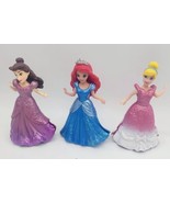 Set Of Three Disney Princess Magic Clip Polly Pocket Dolls - $288.59 MXN