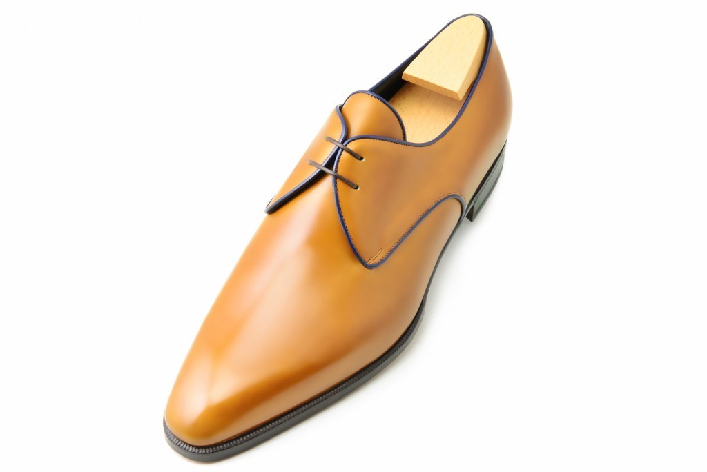 New Handmade mens shoes, Mens Tan derby leather shoes Men pointed toe leather s