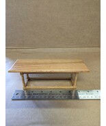 Town Square Miniatures Long Dining Table Dollhouse Furniture 7.75 Wood - $26.61 CAD