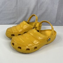 Crocs Classic Neo Puff Clogs Shoes Water Resistant Sz M10 W12 Yellow EXC... - £20.83 GBP