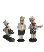 Set of 3 Small Chef Cook Statues - $466.83