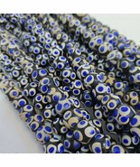 Black Skunk Venetian Style Glass Beads Blue Eyes Beads EAST OASIS Collec... - $102.30 CAD