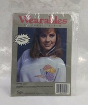 GOLDEN BEE Wearables to Cross Stitch Kit tear away canvas SHELLS  #60255 - £6.23 GBP