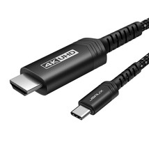 Usb C To Hdmi Cable 10 Ft (4K@60Hz), High Speed Usb Type C To Hdmi Braided Cord, - £24.29 GBP