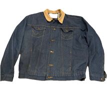 Vintage Wrangler M-159 Denim Trucker Jacket Mens Size 46L Blanket Lined USA - $65.00