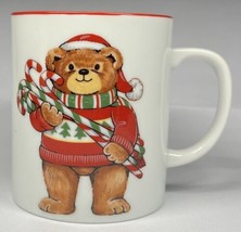 Christmas Bear Coffee Cup Tea Mug Made in Japan 10 oz - £6.30 GBP