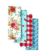 Pioneer Woman Sweet Rose Kitchen Towels Country Farmhouse Red Pink White... - $552.30 MXN