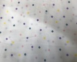 1 yard Jo Ann Fabric Colorbok Pastel Polka Dot Cotton Quilt Craft Fabric - $19.34