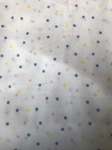 1 yard Jo Ann Fabric Colorbok Pastel Polka Dot Cotton Quilt Craft Fabric - £15.20 GBP