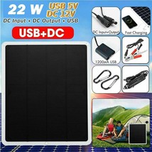 22W Solar Panel 12V Trickle Charger Battery Charger Kit Maintainer Boat ... - £21.95 GBP