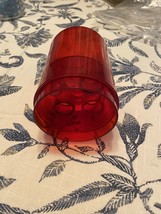 Round Cylinder Red 3 hole top - light - $25.62