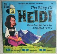 THE STORY OF HEIDI (1968) Disneyland 33-1/3 RPM Book &amp; Record set - $14.84