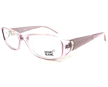 Montblanc Eyeglasses Frames MB 303 078 Clear Pink Purple Rectangular 53-... - $148.49