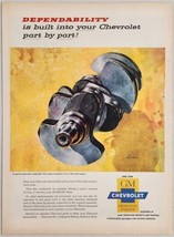 1958 Print Ad GM Chevrolet Genuine Parts Engine Crankshaft Detroit,Michigan - $19.51