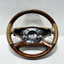 2012 MERCEDES BENZ S550 WOOD STEERING WHEEL W/ PADDLE SHIFTERS OEM✔ Fast... - £253.17 GBP