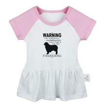 Funny toddler quotes Newborn Baby Girls Dress Toddler Infant 100% Cotton Clothes - £10.45 GBP