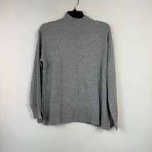 Karen Scott Womens S Smoke Grey Turtleneck Knit Sweater NWT CD49 - £18.41 GBP