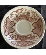 Vintage Alfred Meakin Saucer- Fair Winds - Brown - NEW YORK HARBOR 1930 ... - £7.09 GBP