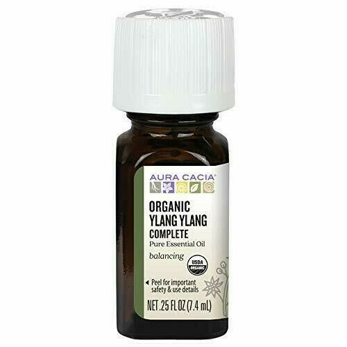 Primary image for Aura Cacia 100% Pure Ylang Ylang Complete Essential Oil | Certified Organic, ...