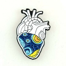 Artistic Anatomical Heart Enamel Pin Jewelry