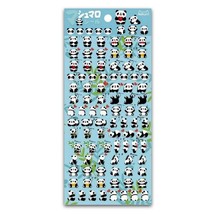 CUTE PANDA STICKERS Kawaii Puffy Sticker Sheet Craft Kids Scrapbook Anim... - $47.18 MXN