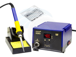 Digital Soldering Iron Station ESD Safe Adjustable Temperature Control - £40.23 GBP