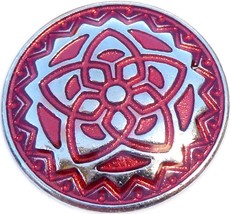 Tribal Star Red Snap Charm - £2.33 GBP
