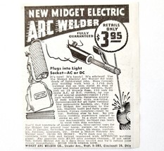 1947 Midget Arc Welder Welding Machine Advertisement Vintage Metalworkin... - $19.99