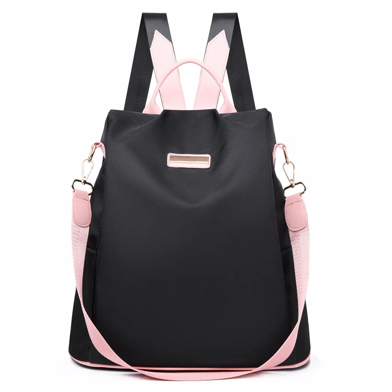 High Quality Ox Backpack Women Mochila Black Grey New Designer Female School Boo - £61.96 GBP