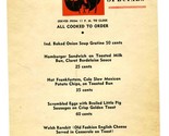 The Lamplighter Midnight Specials Menu 1942 Columbus Ohio  - $44.46